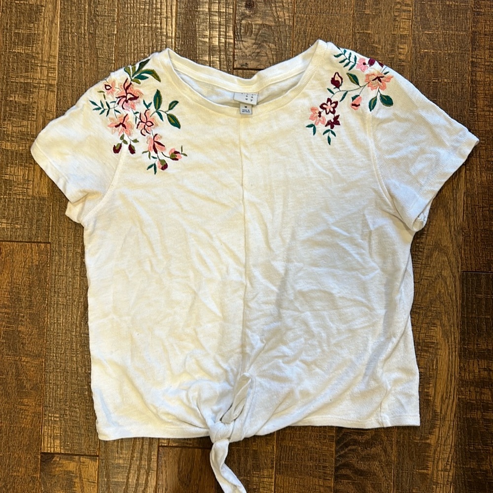 A New Day White Tie Shirt